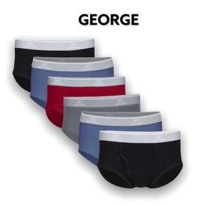⤵️🆕George Men's Briefs, 6-Pack